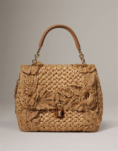 borse di rafia dolce e gabbana